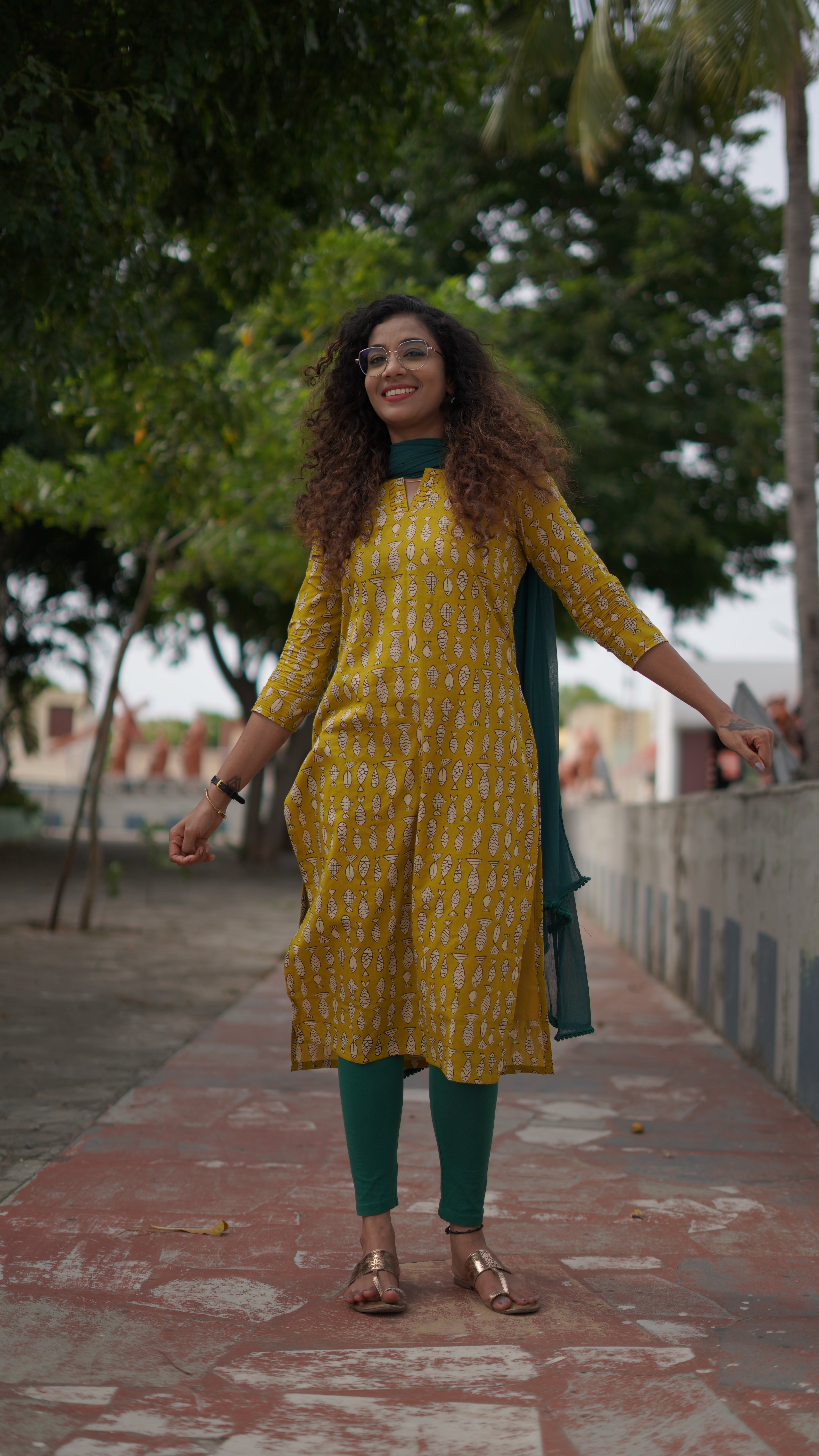 Mustard Fish Kurti