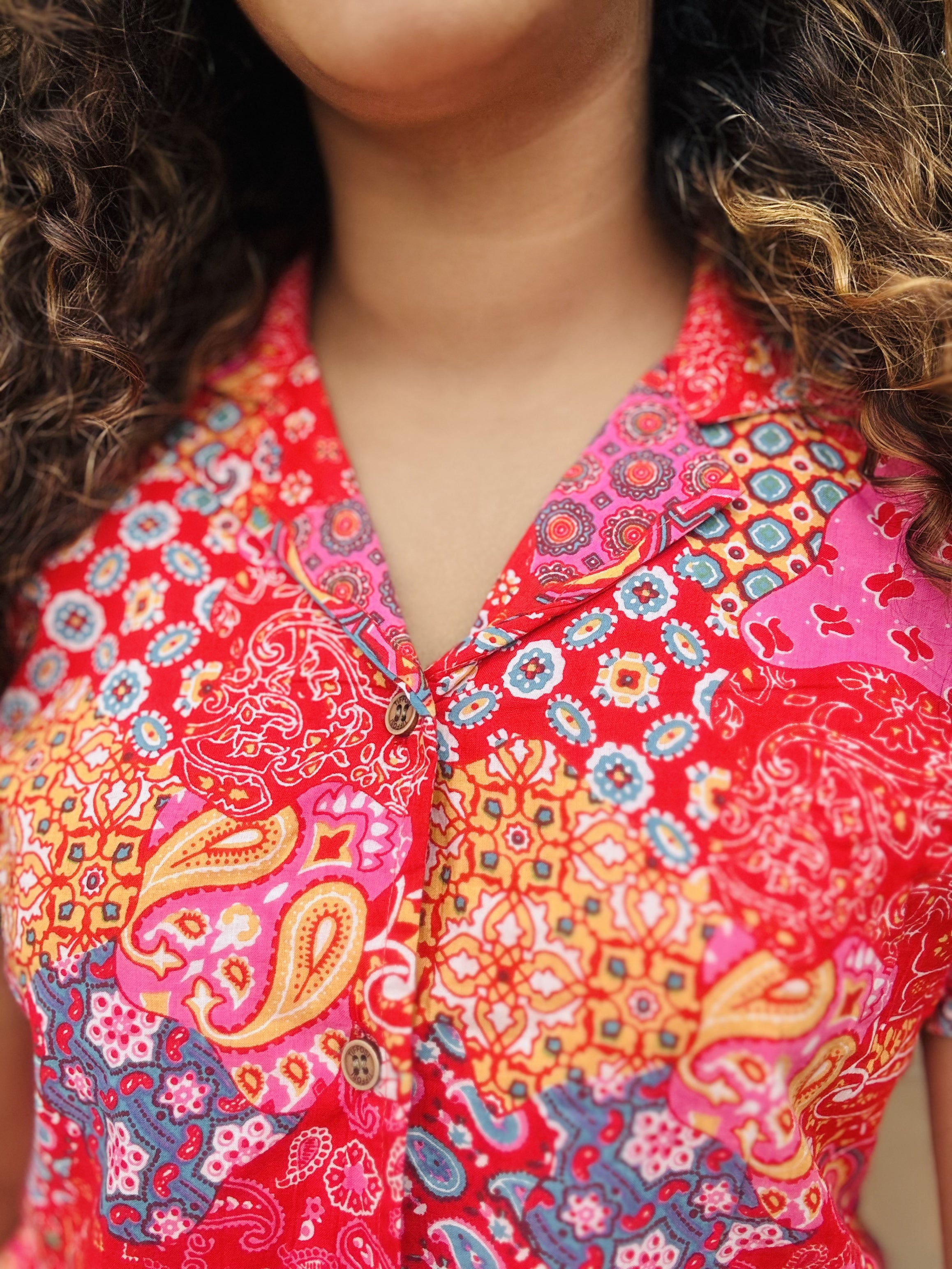 Vibrant Red Crop Top